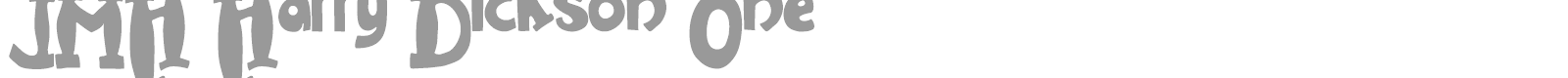 JMH Harry Dickson font preview